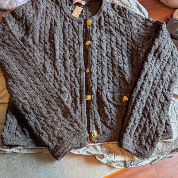 J. Crew Black Textured Jacket - Picture 3 of 3